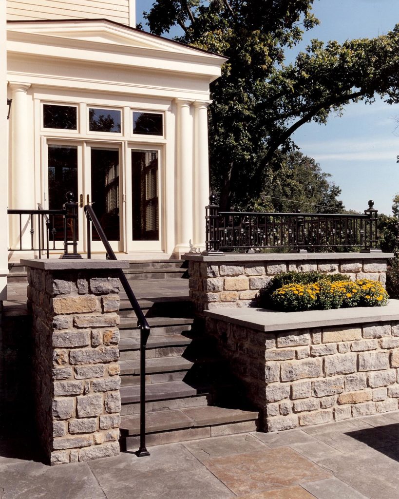 outdoor stone steps