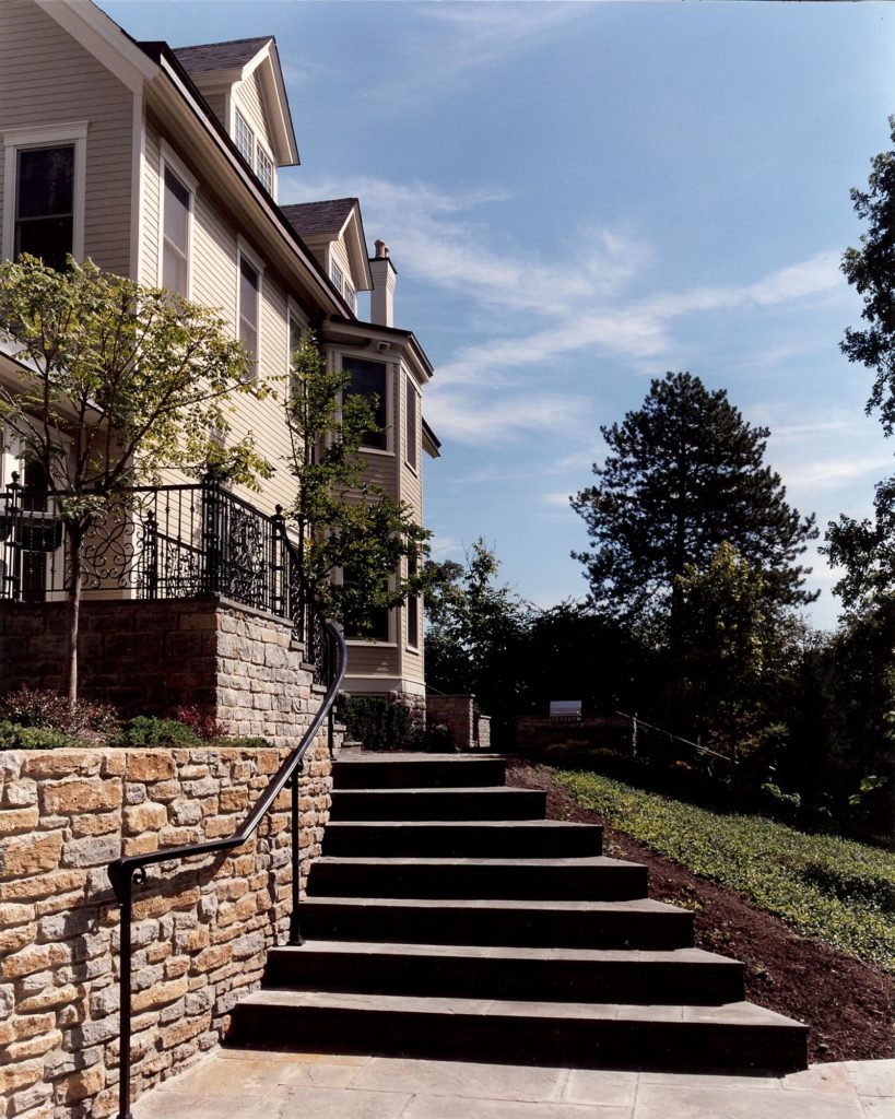 outdoor stone steps